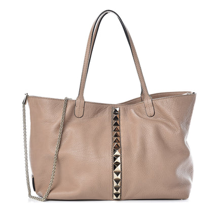 Valentino Garavani Grained Calfskin Va Va Voom Tote Sabbia 1 of 9