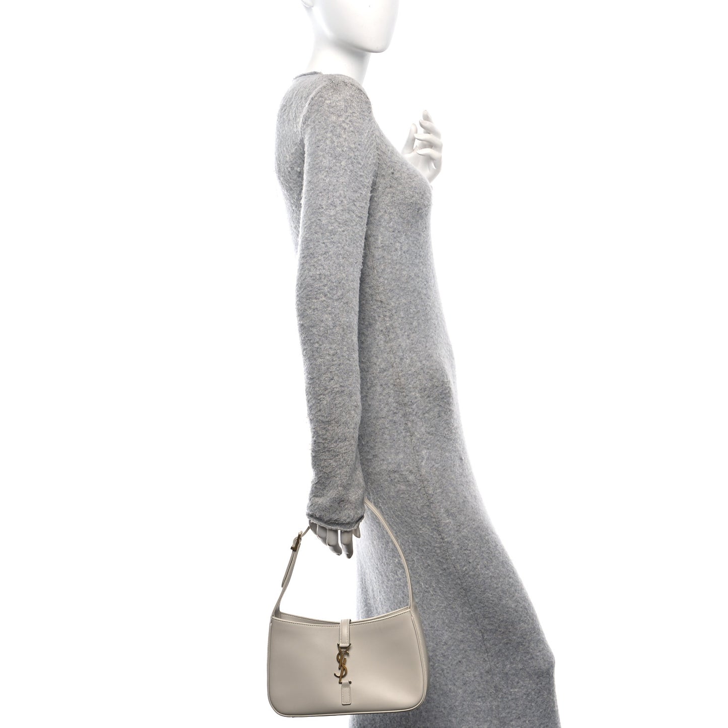 Smooth Calfskin Le 5 A 7 Hobo Blanc Vintage