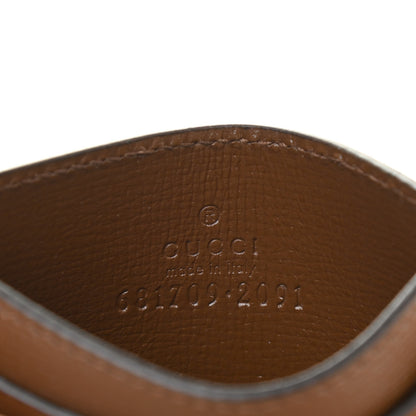 Balenciaga X GUCCI GG Monogram Azalea Calfskin Neo Classic Card Holder Beige Ebony Brown Sugar 6 of 6