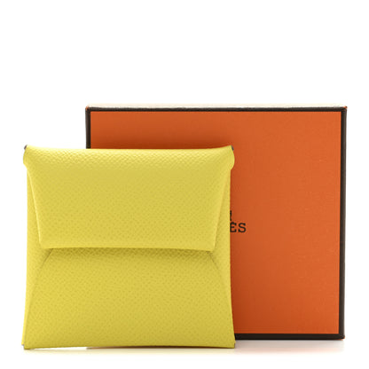 Hermes Epsom Bastia Coin Purse Lime 8 of 8