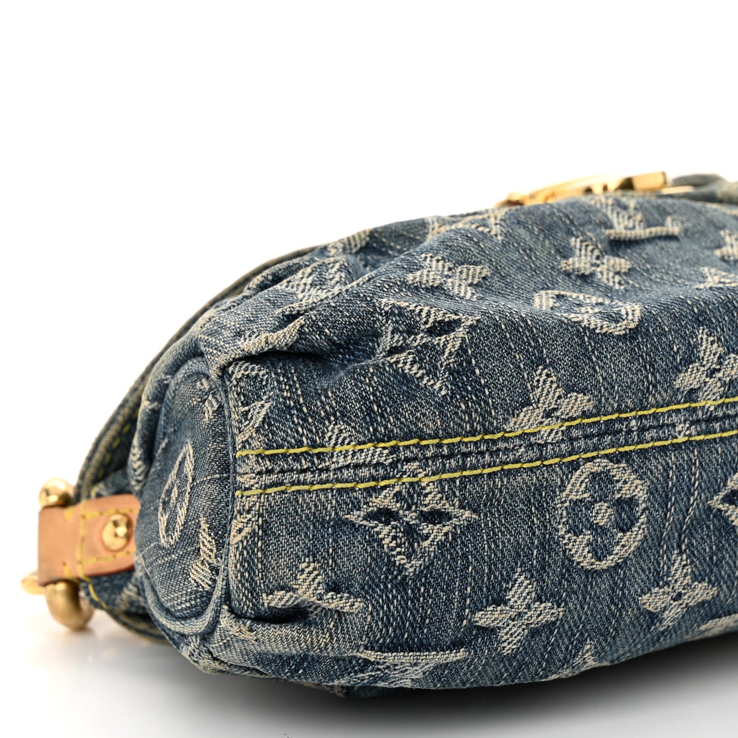 Louis Vuitton Monogram Denim Mini Pleaty Blue 8 of 12