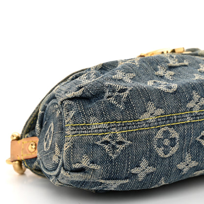 Louis Vuitton Monogram Denim Mini Pleaty Blue 8 of 12
