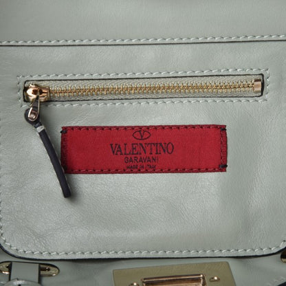 Valentino Garavani Vitello Mini Rockstud Tote Watergreen 6 of 10
