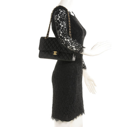 Chanel Caviar Quilted Medium Double Flap Black 2 of 8