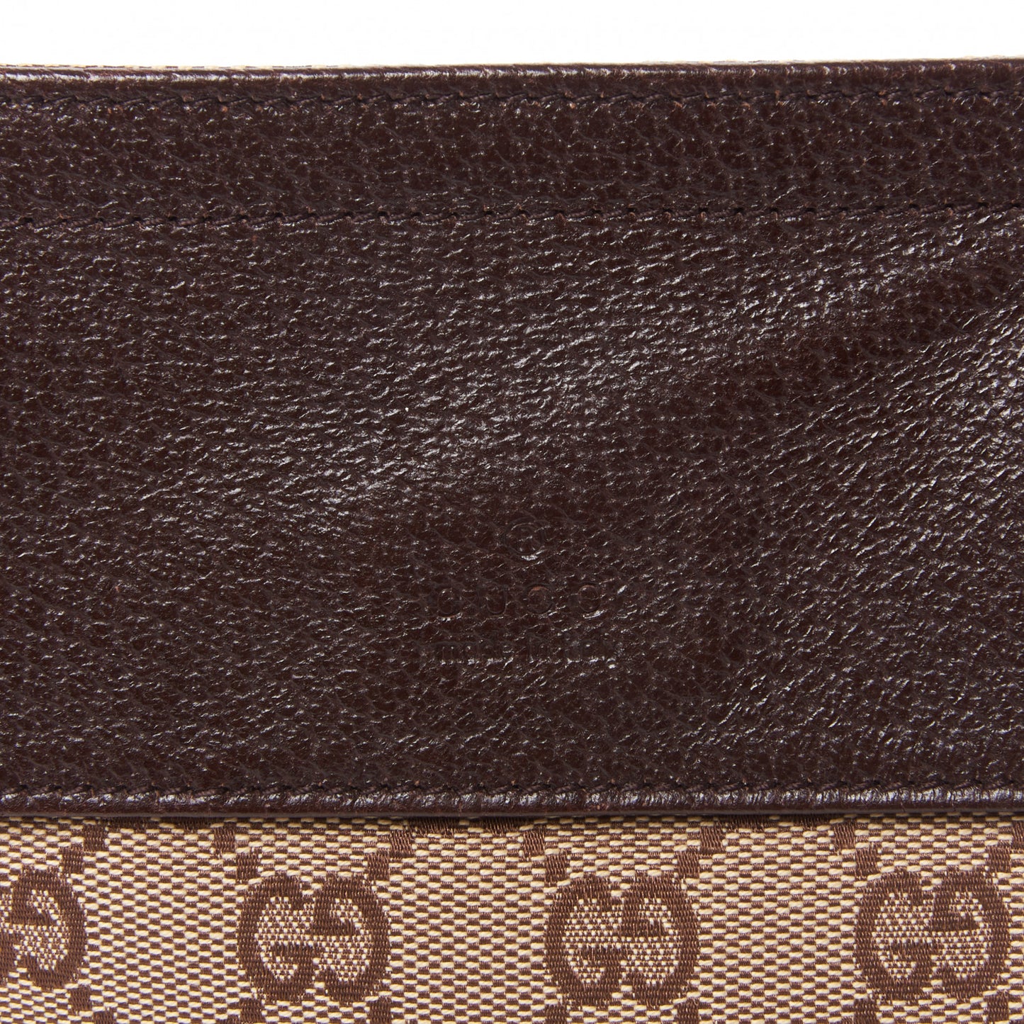 GG Monogram Web Double Pocket Belt Bag Dark Brown
