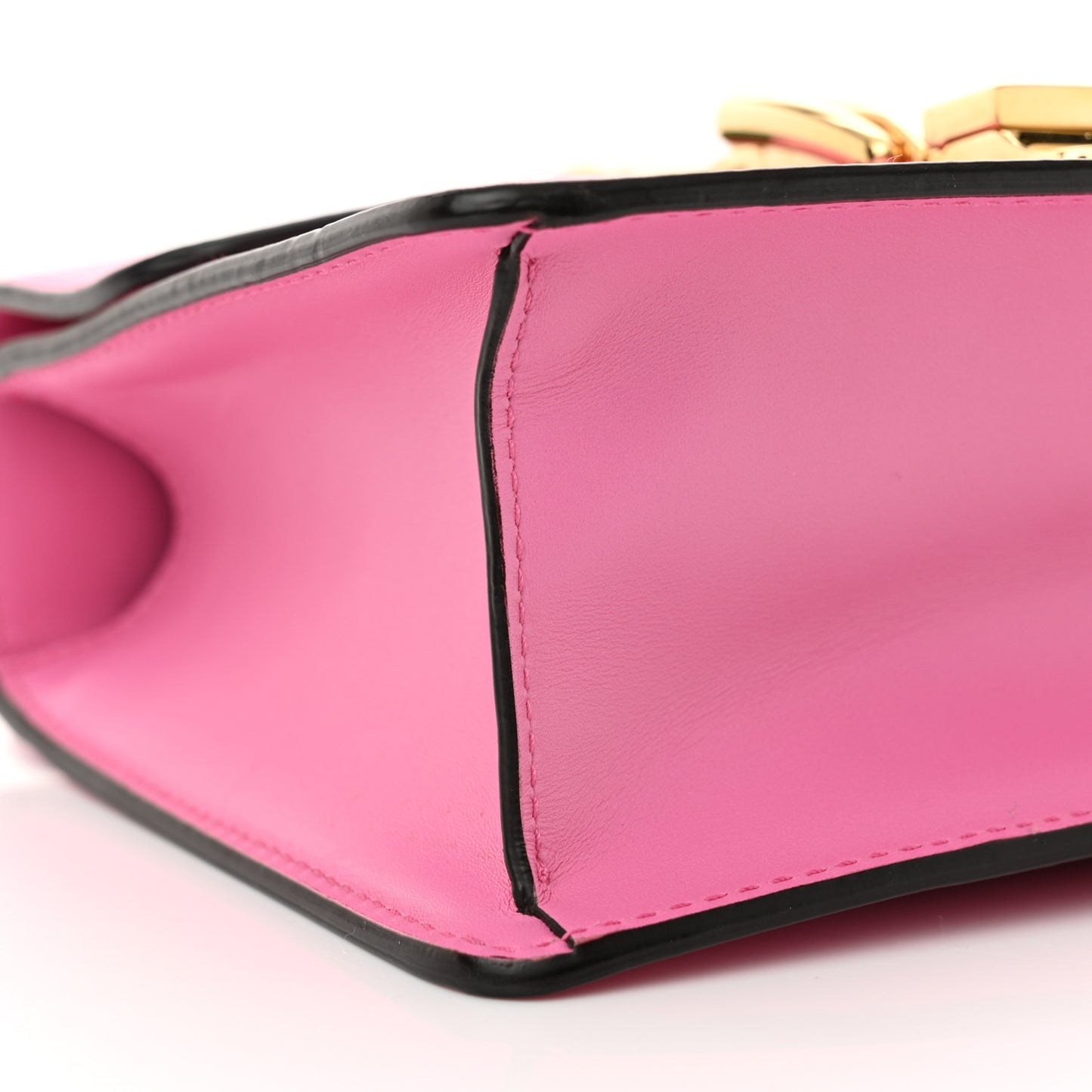 Vitello Fontanella Web Mini Sylvie Chain Shoulder Bag Pink Tropical Flower