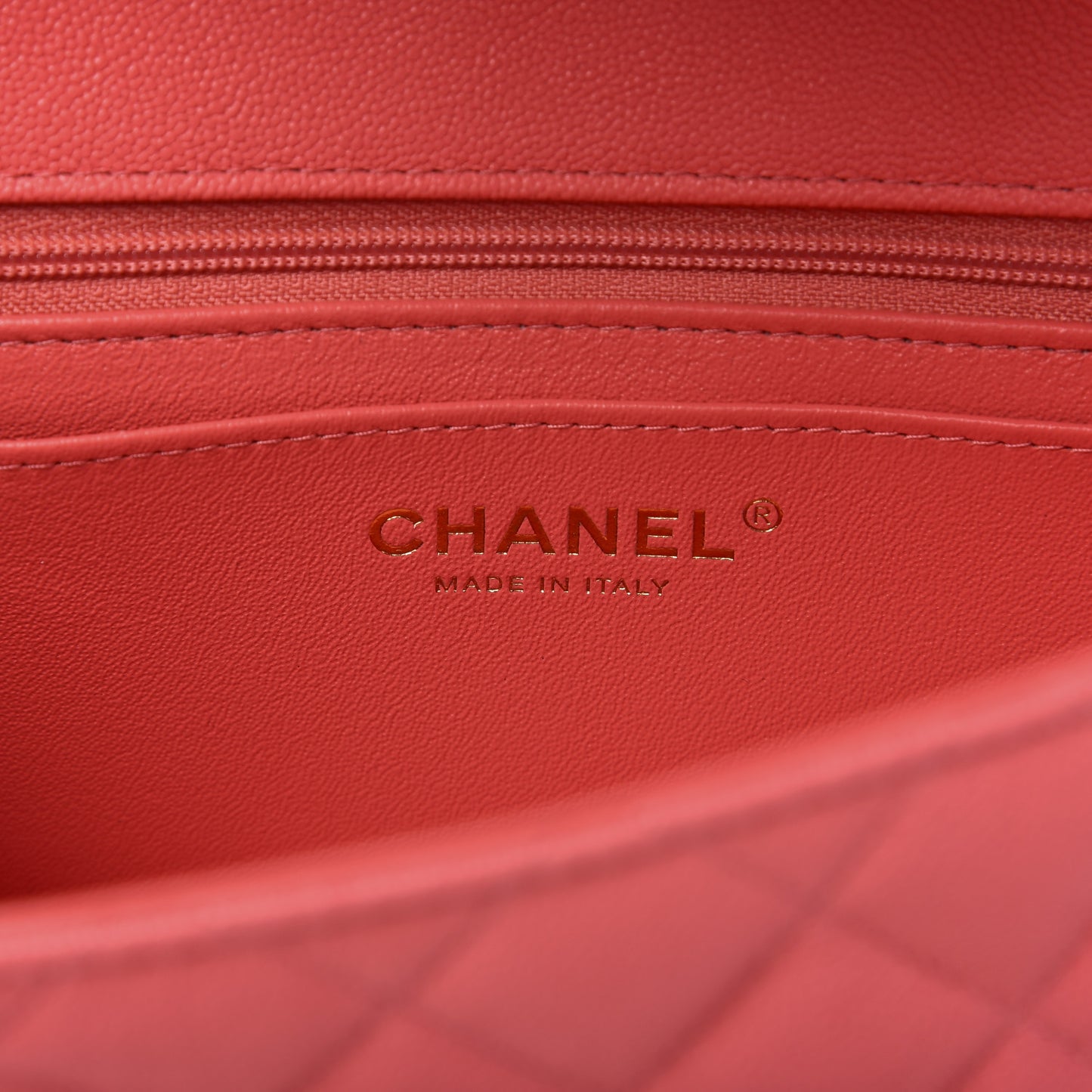 Caviar Quilted Mini Top Handle Rectangular Flap Pink
