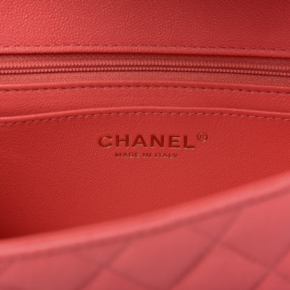 Chanel Caviar Quilted Mini Top Handle Rectangular Flap Pink 8 of 12