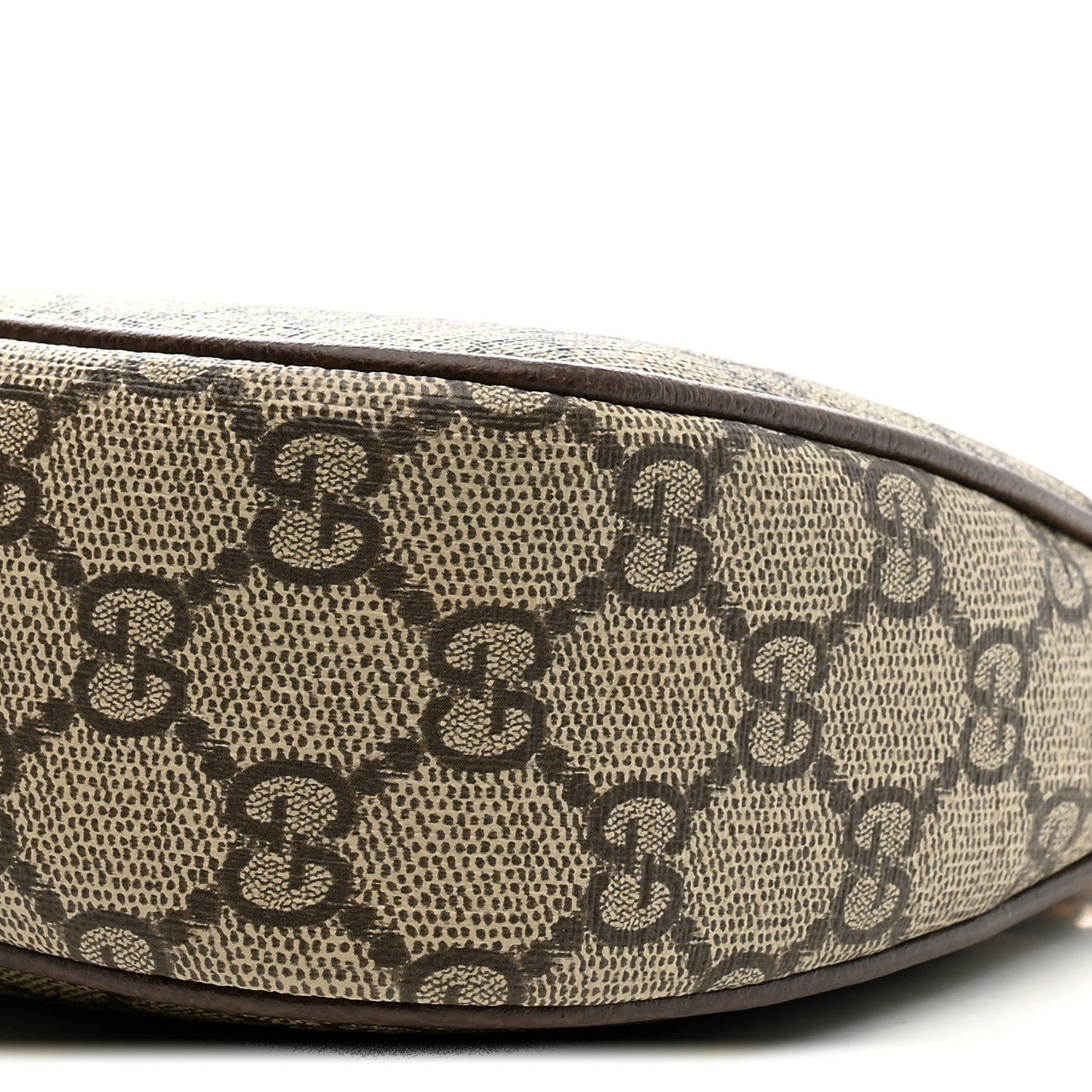 Gucci GG Supreme Monogram Textured Dollar Calfskin Web Small Ophidia GG Handbag Beige Ebony New Acero 18 of 21