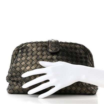 Bottega Veneta Nappa Intrecciato The Lauren 1980 Clutch Platinum 2 of 18