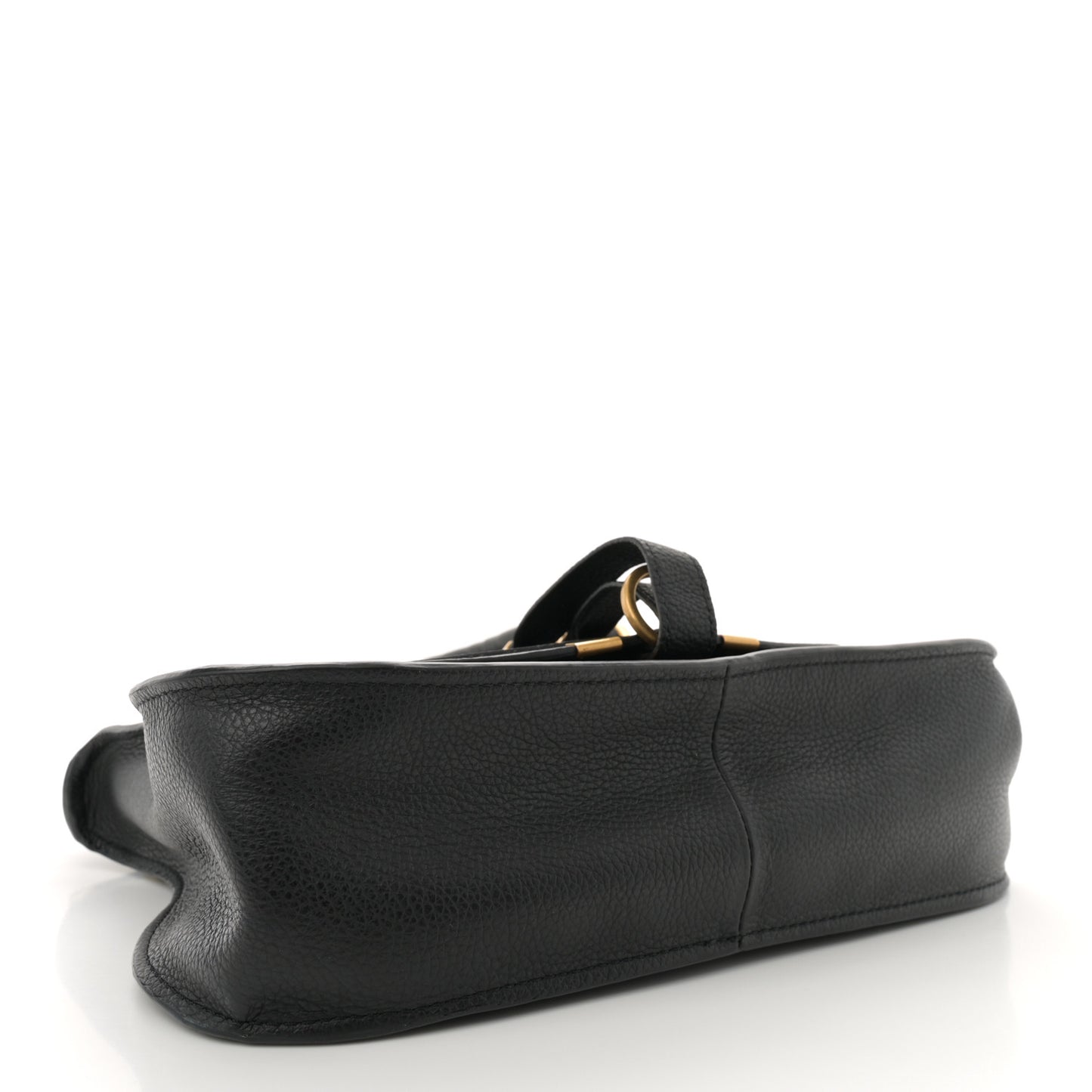Calfskin Small Marcie Satchel Black