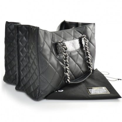 Chanel Caviar Quilted Coco Casual Tote Black 3 of 13