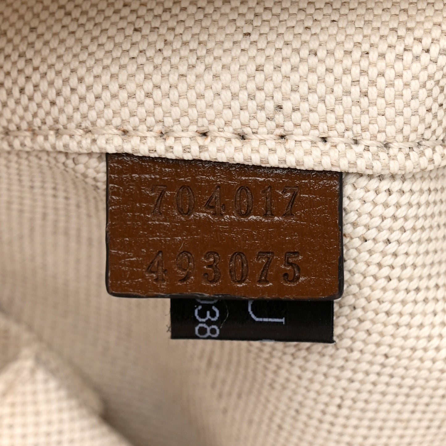 GG Supreme Monogram Textured Calfskin Retro Interlocking G Backpack Brown Beige