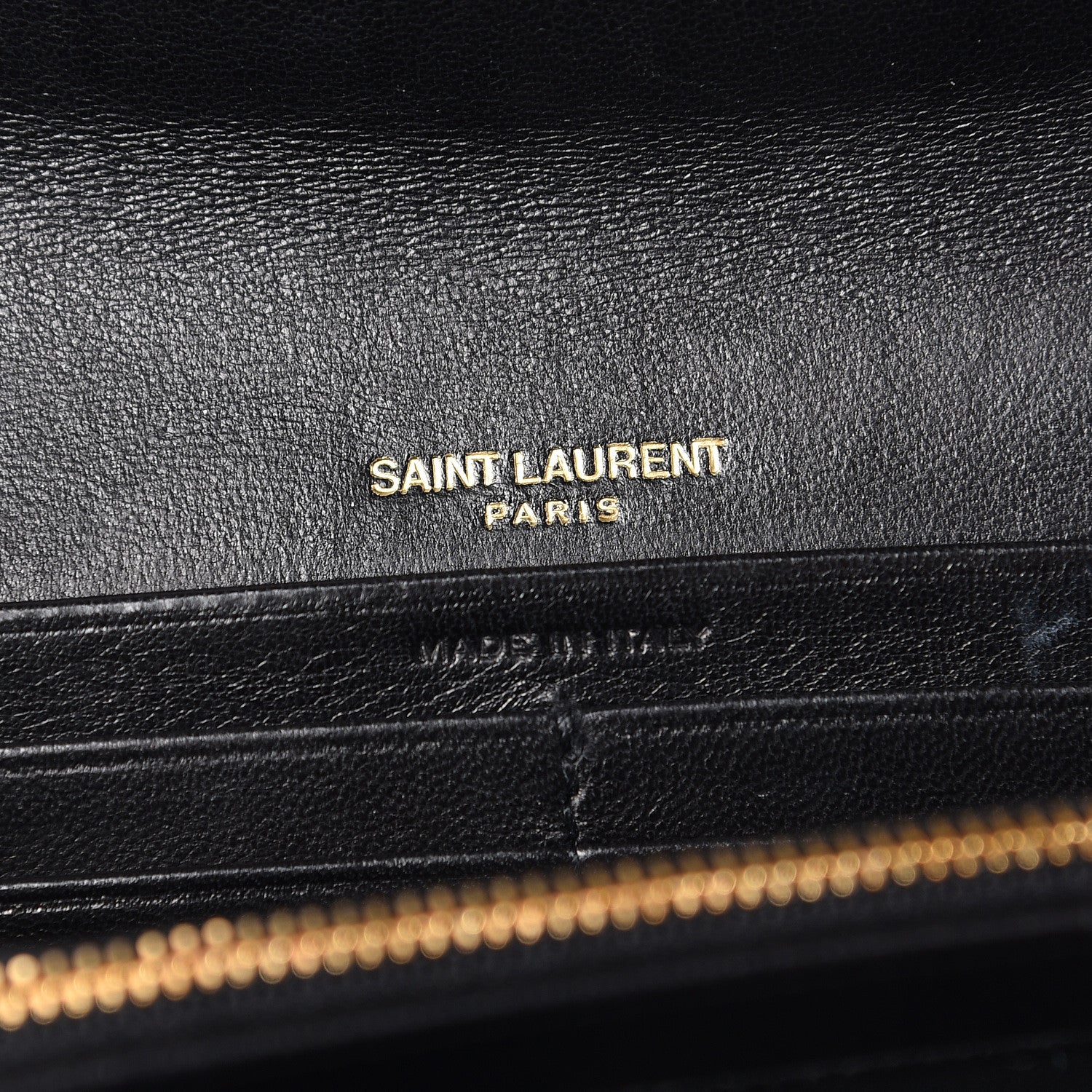 Saint Laurent Lambskin Matelasse Monogram Large Vicky Continental Wallet Black 6 of 8