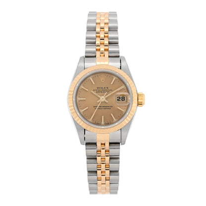 Rolex Stainless Steel 18K Yellow Gold 26mm Oyster Perpetual Datejust Watch Champagne 69173 1 of 4
