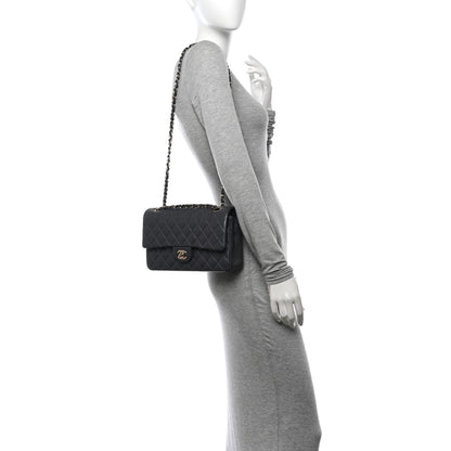Chanel Lambskin Quilted Medium Double Flap Dark Grey 2 of 12