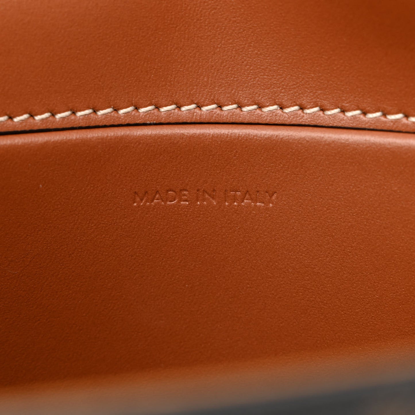 Calfskin Triomphe Canvas Besace Tan