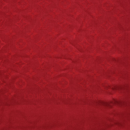 Louis Vuitton Silk Wool Monogram Shawl Pomme D'Amour 3 of 4