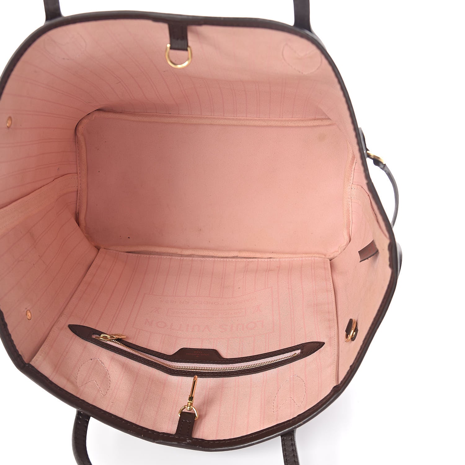 Louis Vuitton Damier Ebene Neo Neverfull MM Rose Ballerine 5 of 10