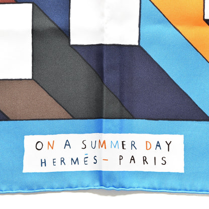 Hermes Silk On a Summer Day Shawl 140 3 of 6