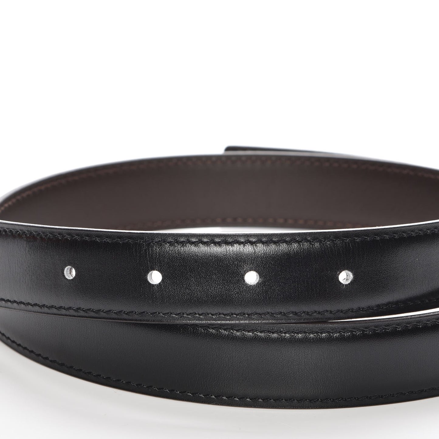 Box Chamonix 24mm Belt Strap 75 Black Chocolate