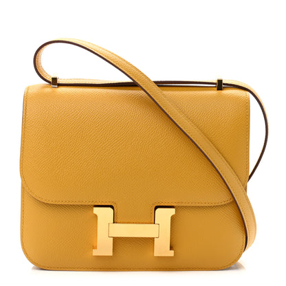Hermes Epsom Constance 18 Jaune Ambre 1 of 11