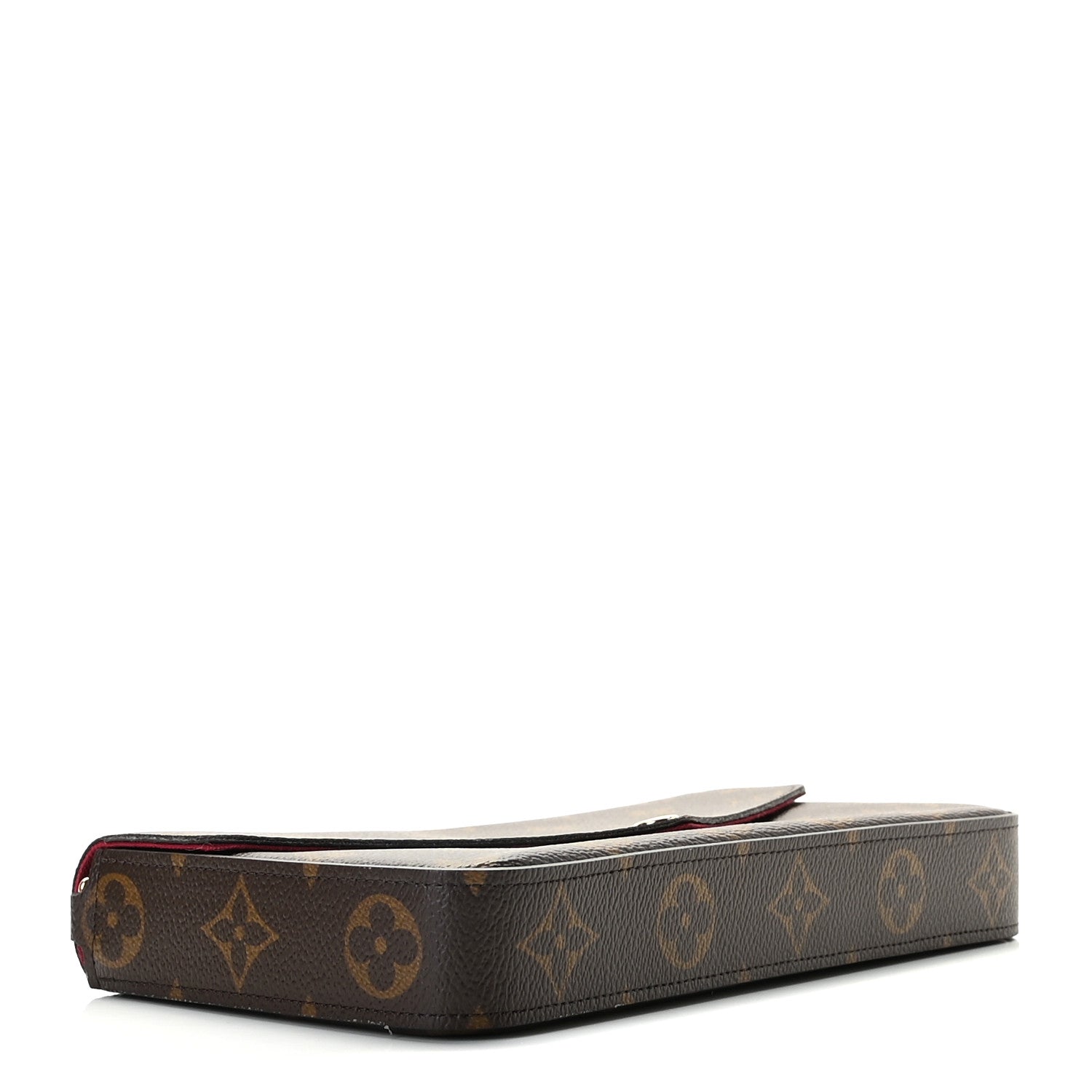 Louis Vuitton Monogram Pochette Felicie Chain Wallet Fuchsia 4 of 8