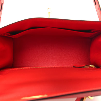 Hermes Epsom Kelly Sellier 28 Rouge Tomate 5 of 10