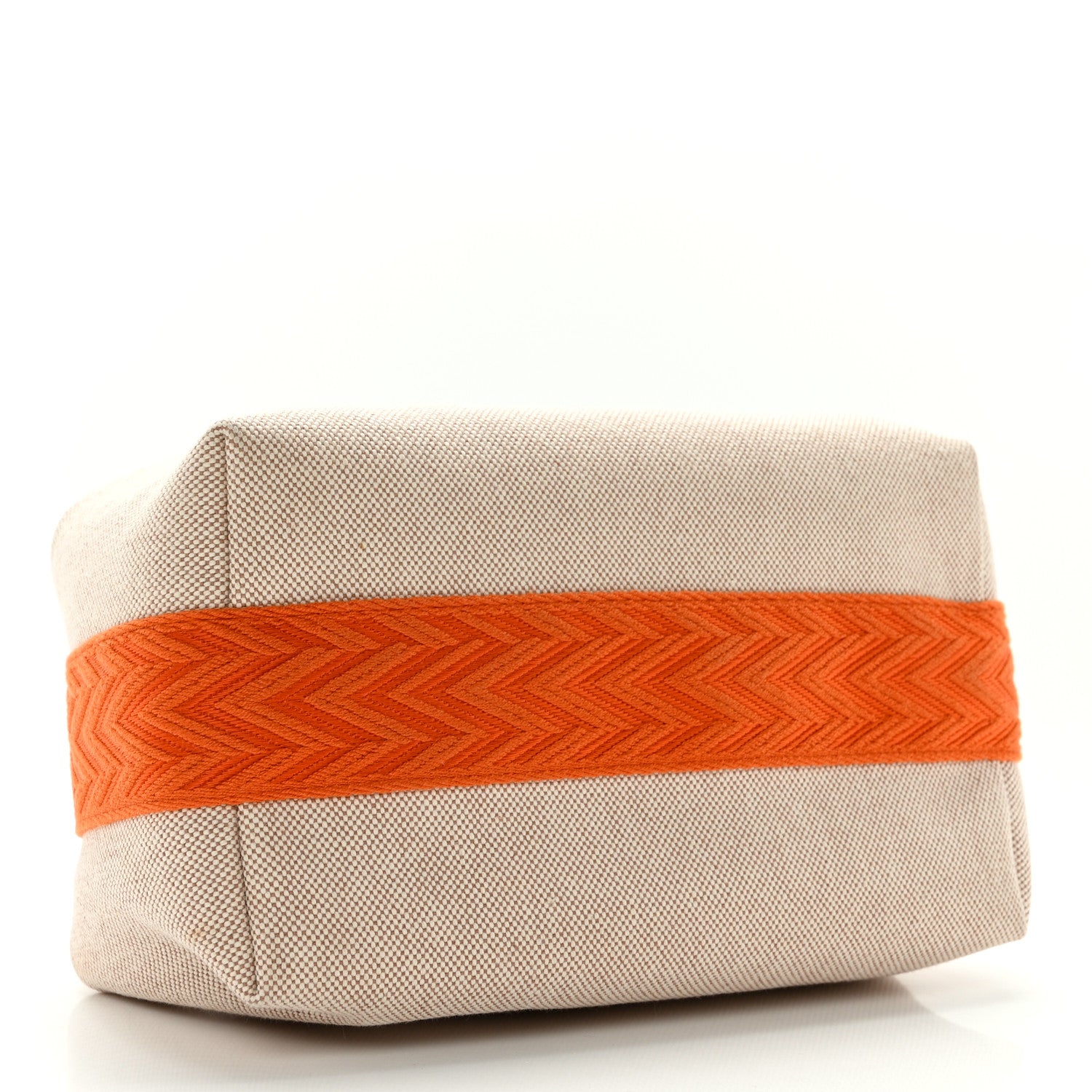 Hermes Canvas Small Bride-A-Brac Pouch Natural Orange 3 of 8