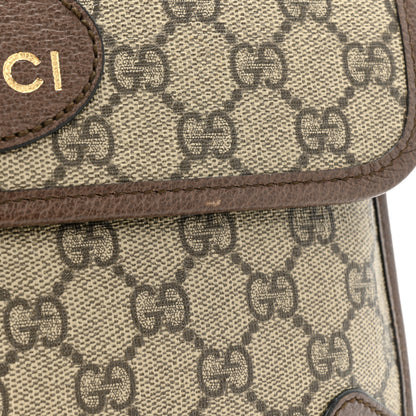 Gucci GG Supreme Monogram Neo Vintage Web Belt Bag Brown 10 of 11