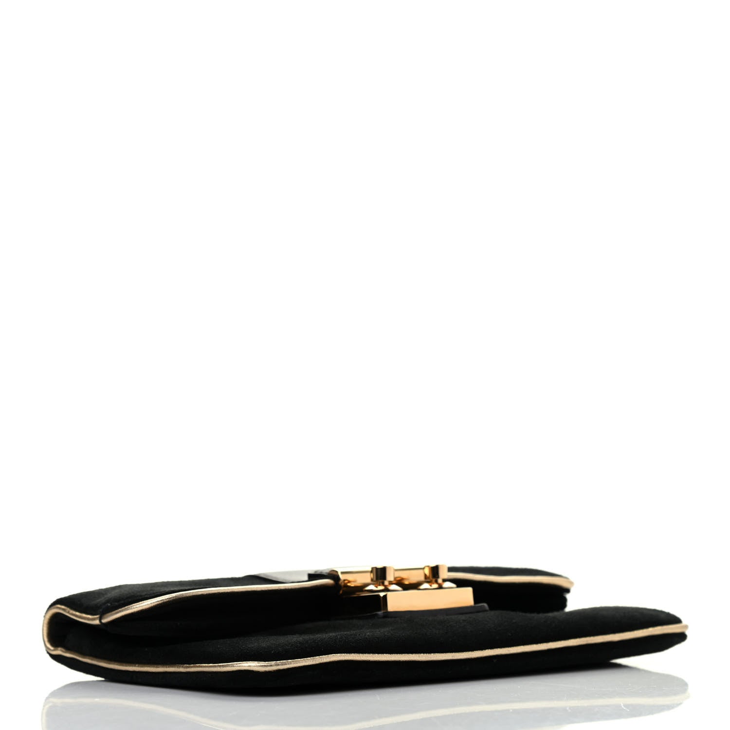 Louis Vuitton Suede SC Slim Clutch Coal 3 of 4