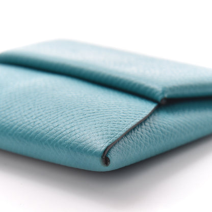Hermes Epsom Bastia Coin Purse Bleu Paon 11 of 14