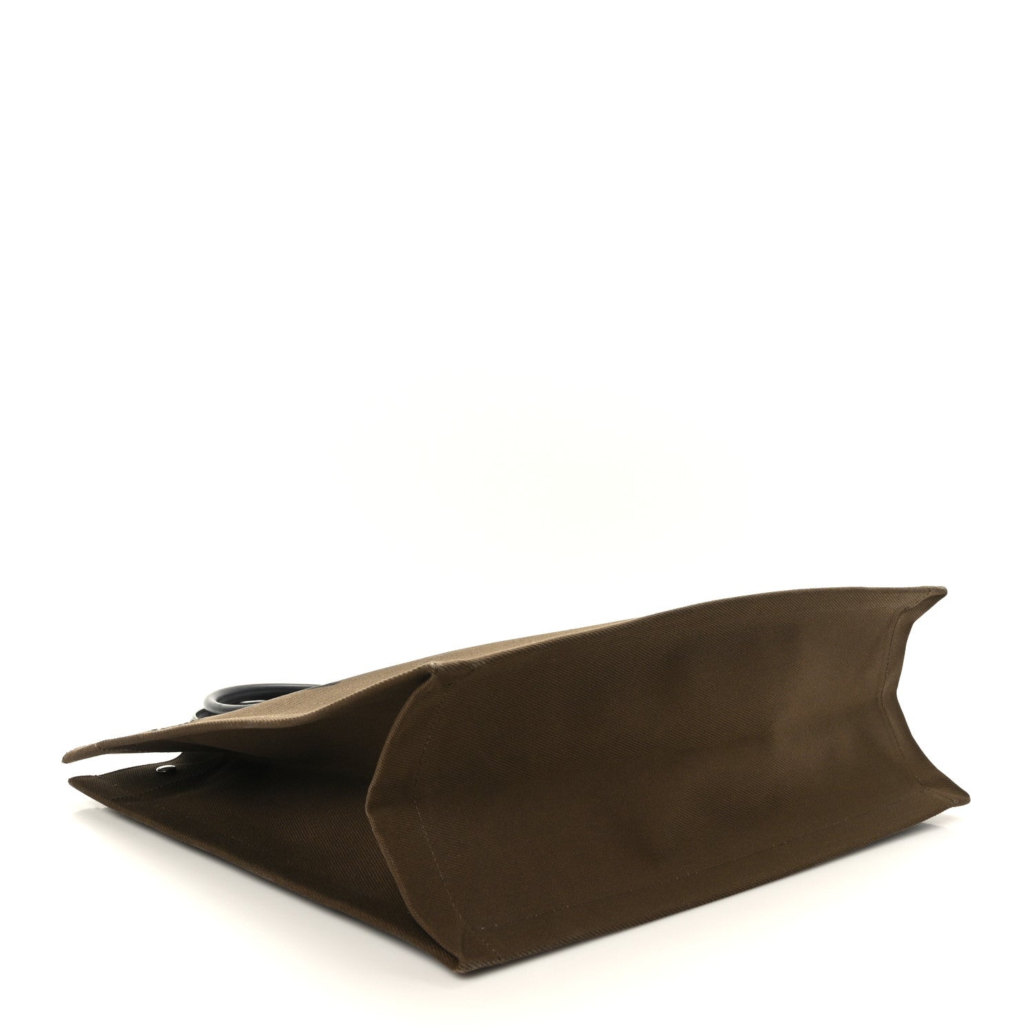 Saint Laurent Linen Calfskin Rive Gauche Tote Khaki 4 of 9