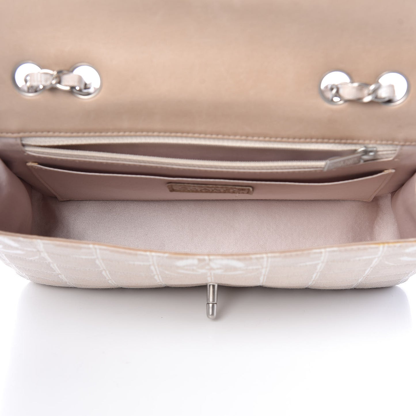 Nylon Medium Travel Flap Light Beige