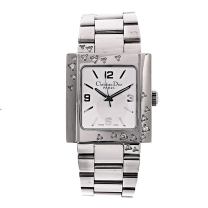 Christian Dior Stainless Steel Diamond 24mm Riva Quartz Watch 1 of 6