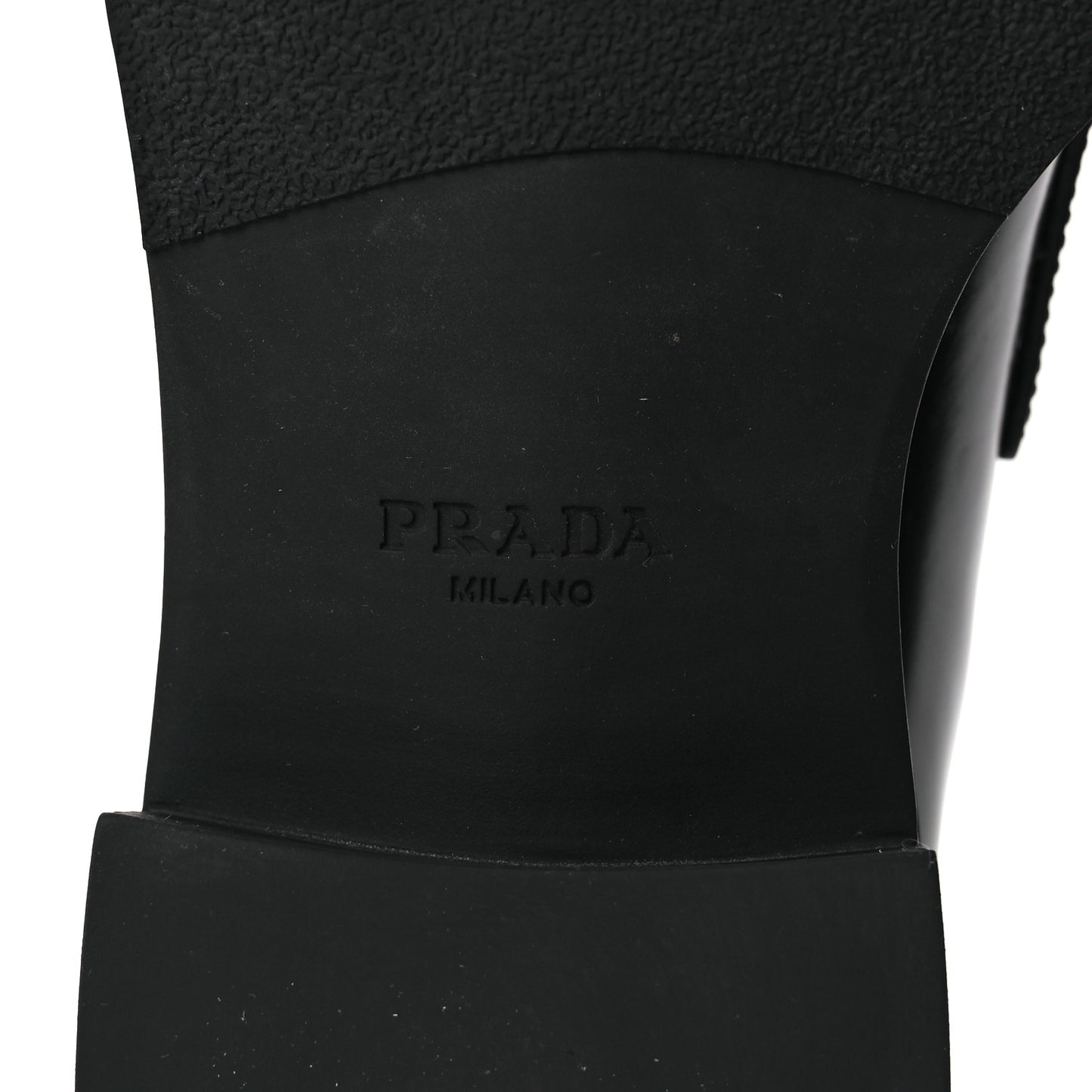 Spazzolato Metal Triangle Logo 50mm Loafers 38 Black