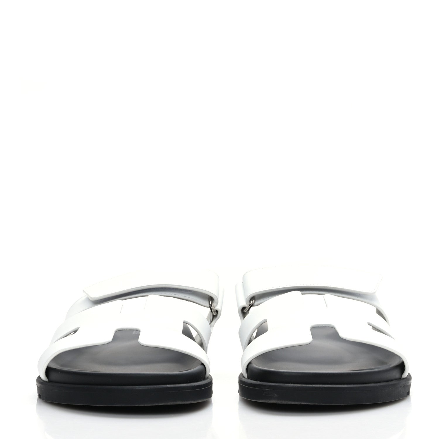 Hermes Calfskin Womens Chypre Sandals 40 White 2 of 8