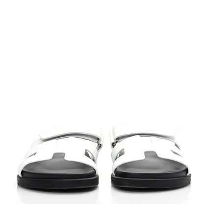 Hermes Calfskin Womens Chypre Sandals 40 White 2 of 8