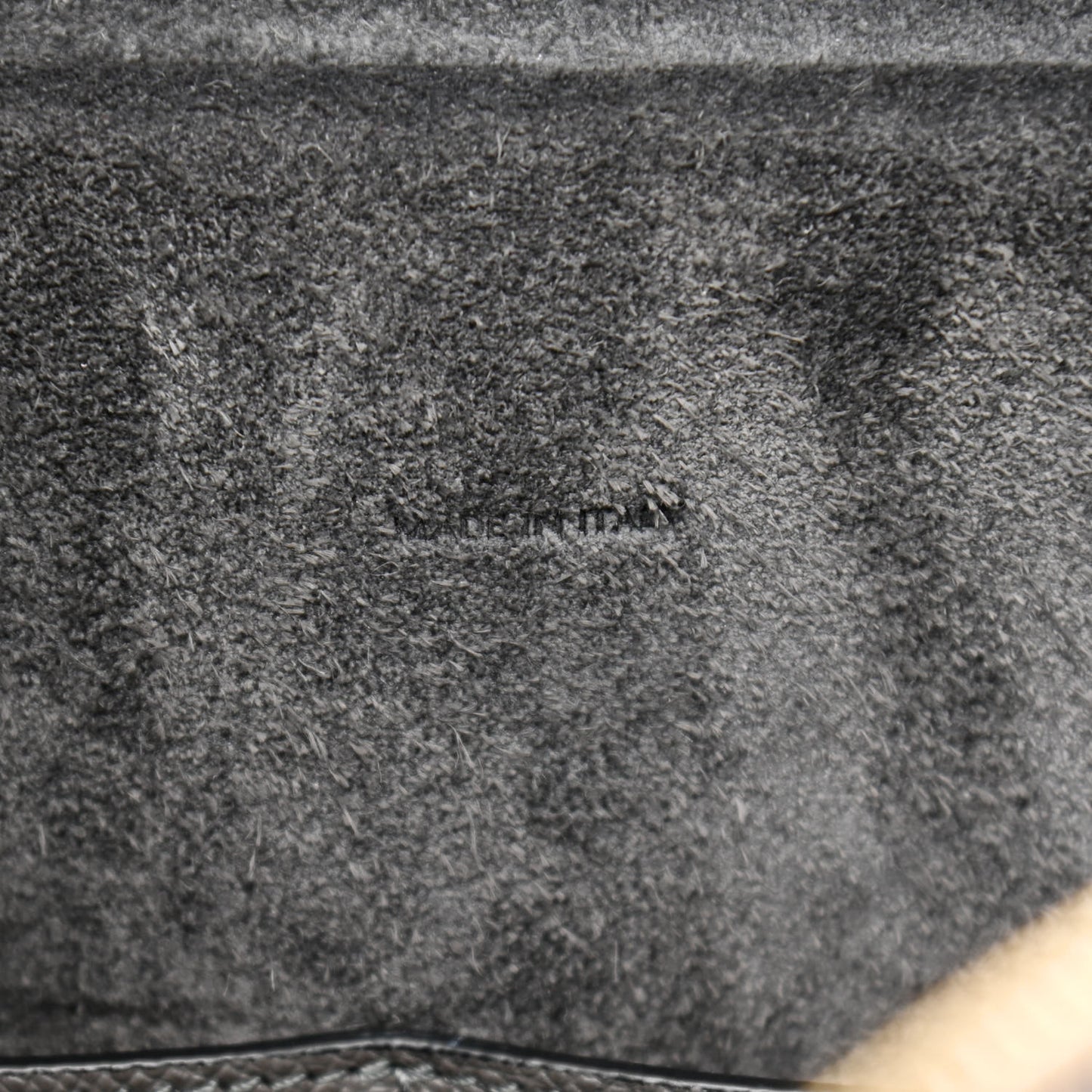 Grained Calfskin Mini Belt Bag Grey