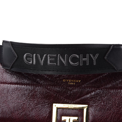 Givenchy Creased Patent Calfskin Medium ID Flap Aubergine 9 of 9