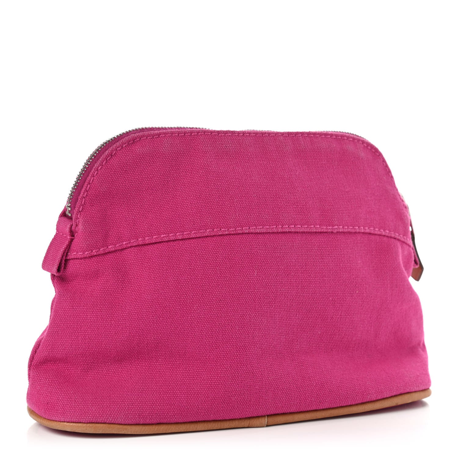 Hermes Cotton Canvas Mini Bolide Travel Cosmetic Pouch Hibiscus 3 of 10