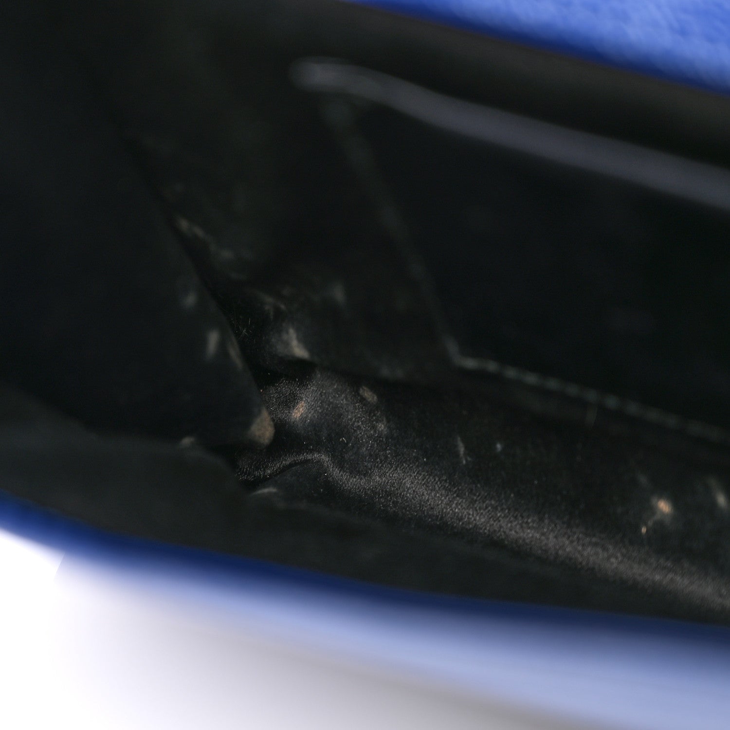 Saint Laurent Textured Patent Monogram Large Belle De Jour Clutch Royal Blue 6 of 9