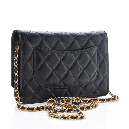Chanel Aged Calfskin Quilted Lucky Charms Casino 2.55 Reissue Wallet On Chain WOC Black 3 of 10