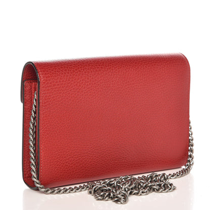 Gucci Calfskin Mini Dionysus Chain Wallet Hibiscus Red 3 of 7