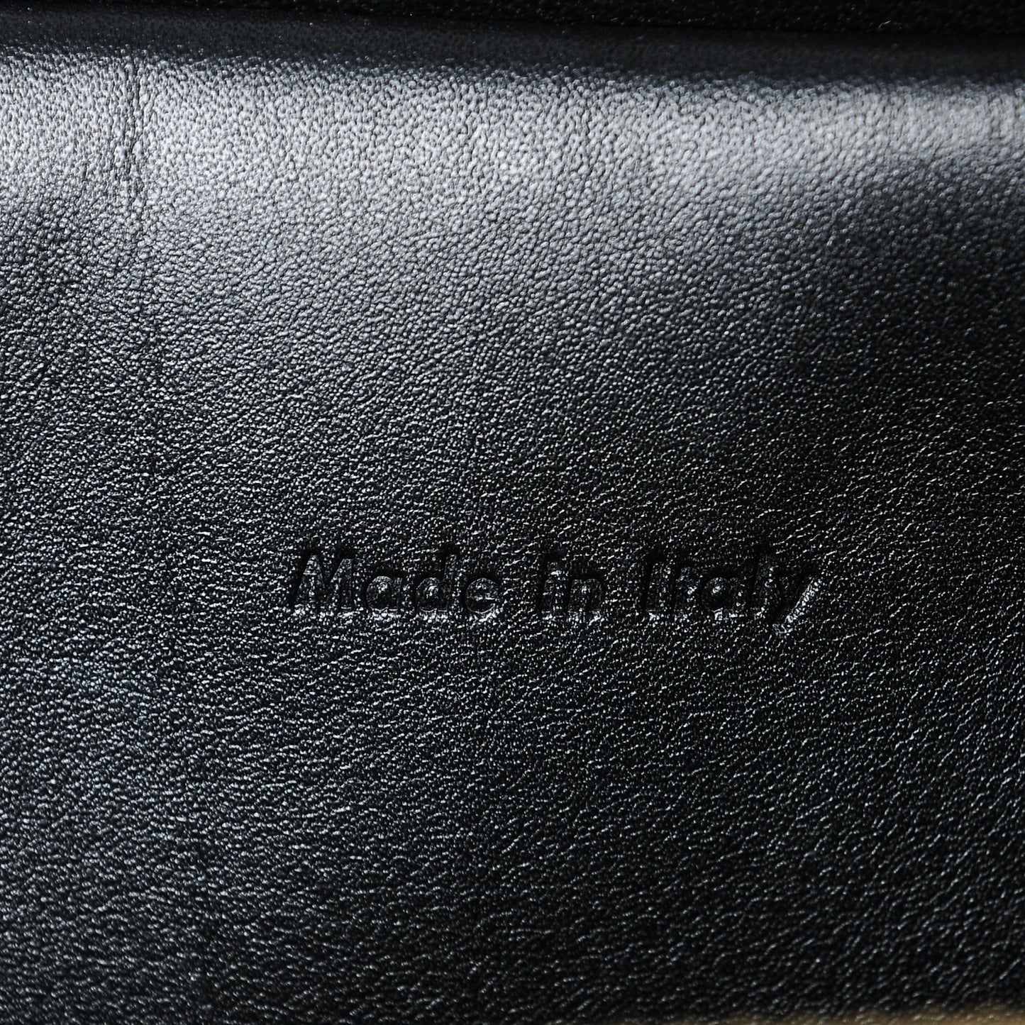 Calfskin Astrakhan Embossed Small Belt Bag Black