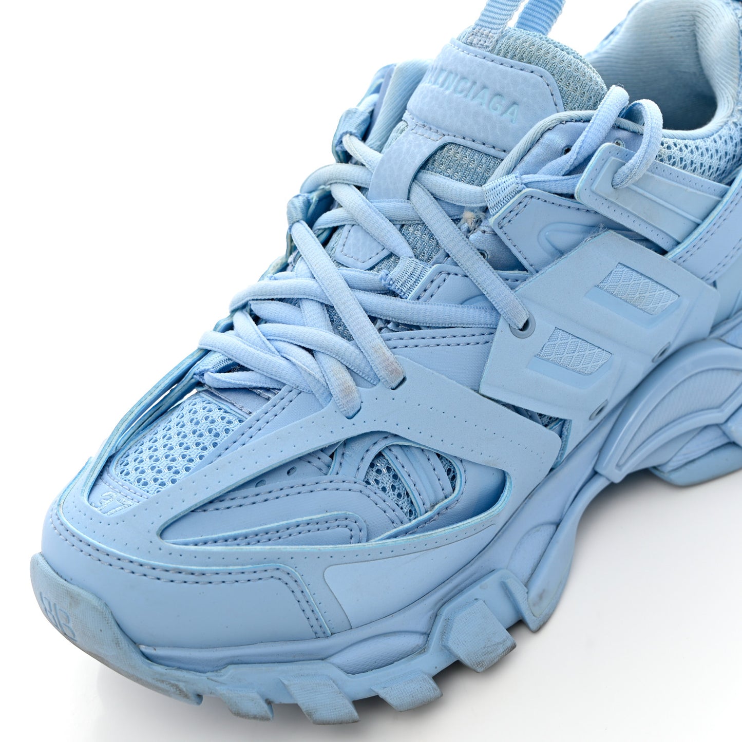 Mesh Nylon Womens Track Sneakers 37 Light Blue