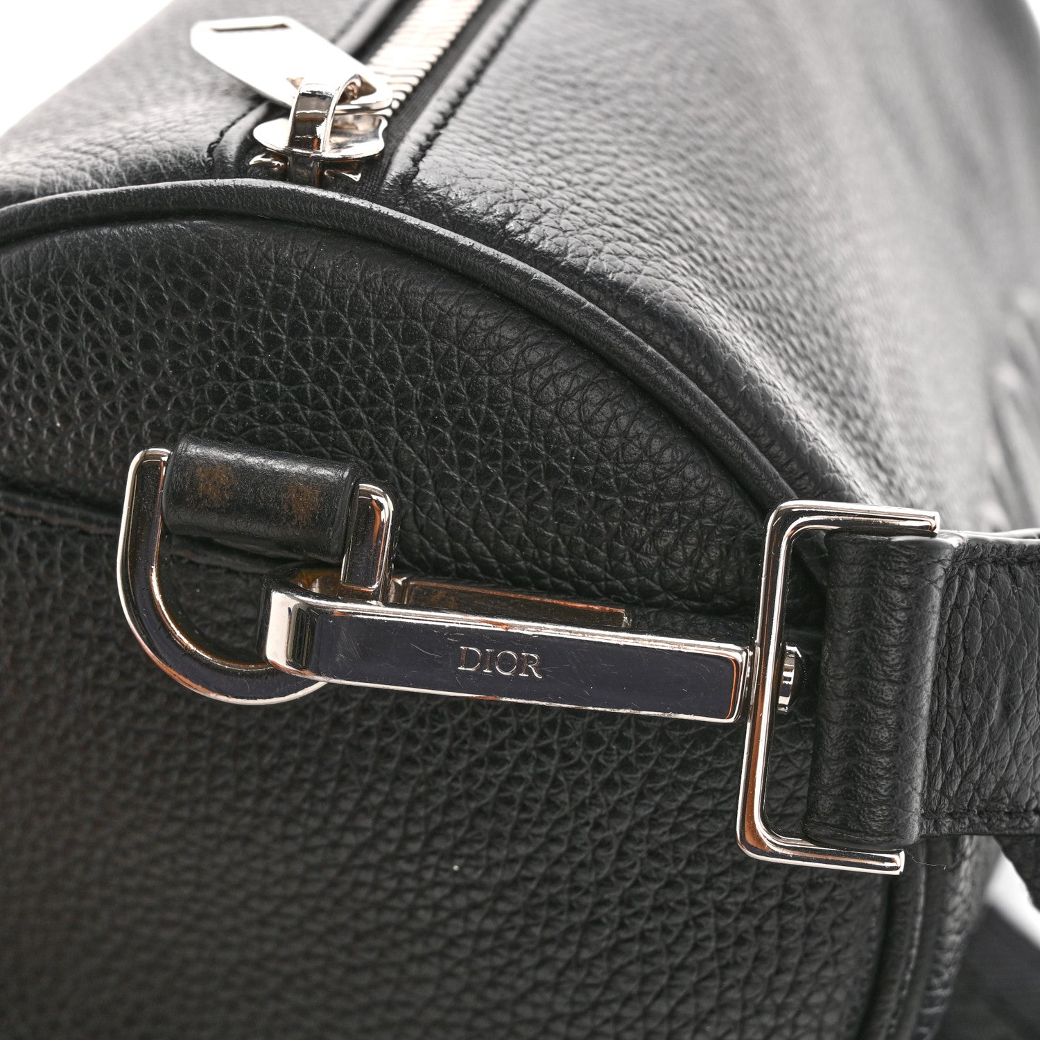 Christian Dior HOMME Grained Calfskin Mens Roller Messenger Black 13 of 13
