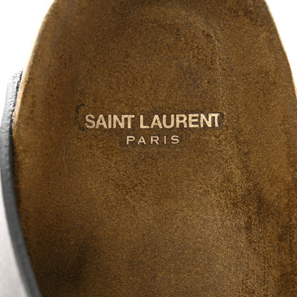 Saint Laurent Calfskin Buckle Jimmy Clog 38.5 Black 6 of 11