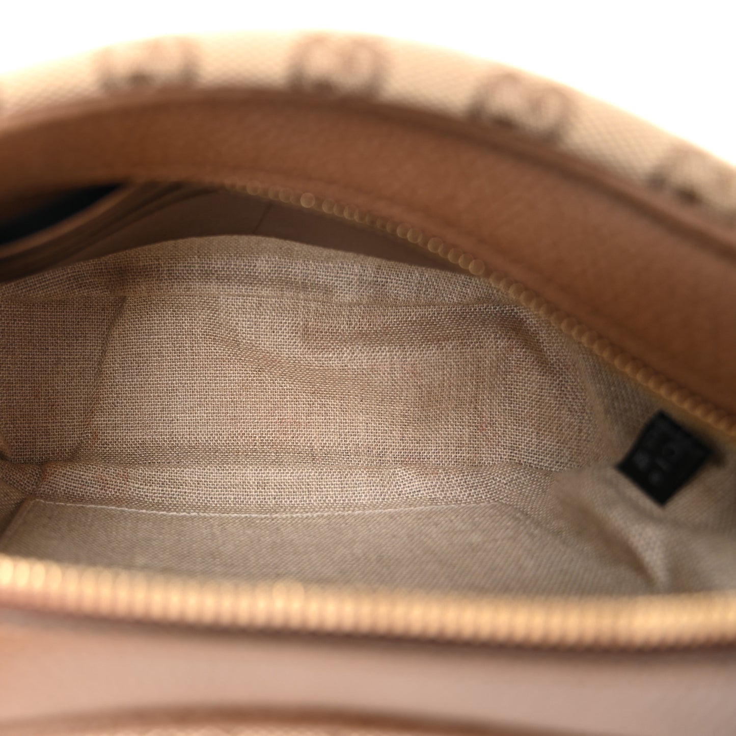 Monogram Mini Bree Messenger Bag Beige Tabacco