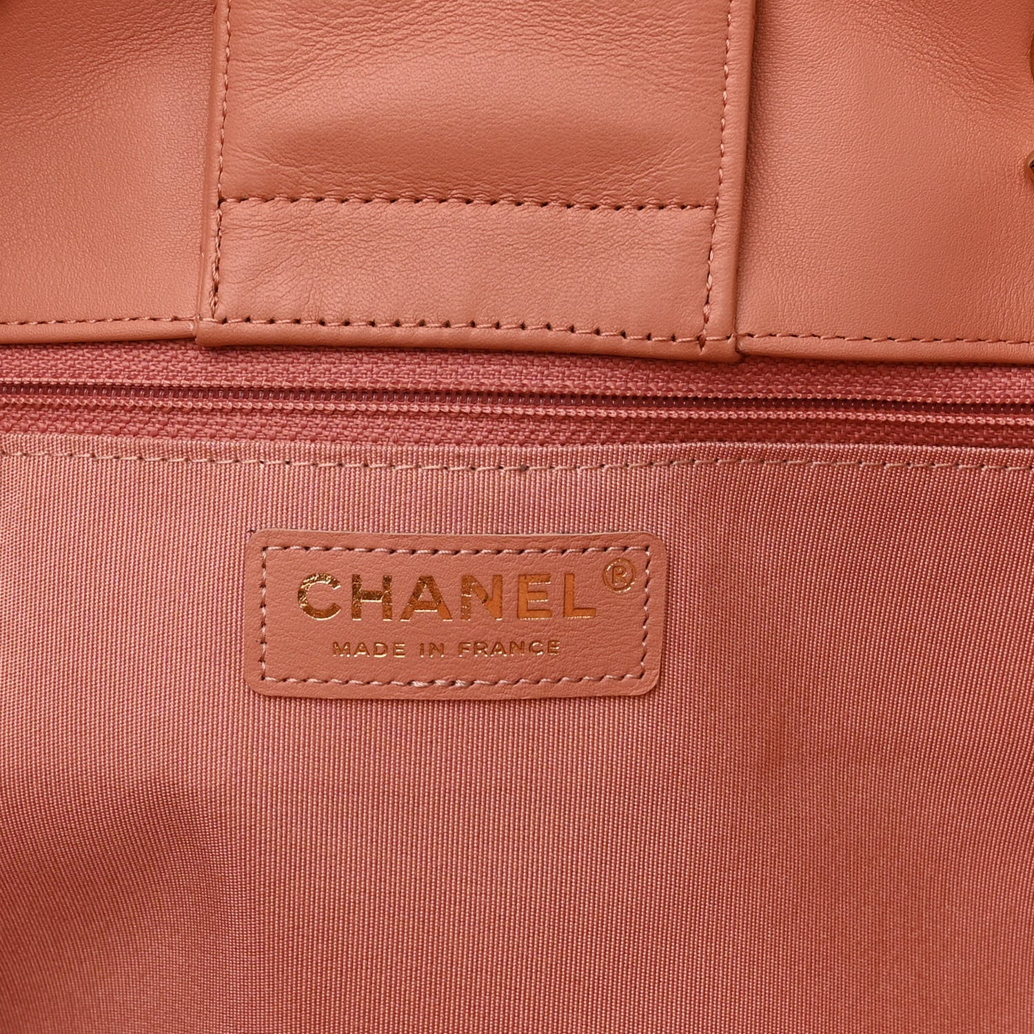 Chanel Calfskin Quilted Large CC Shopping Tote Light Pink 7 of 11